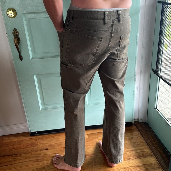 Vintage Dickies Jeans Green Size 34 Carpenter Pant - Picture 2 of 5